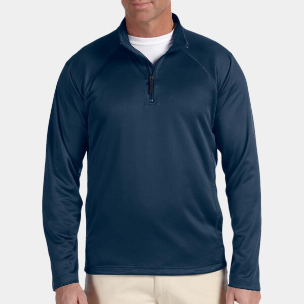 DG440 - Devon & Jones Men's Stretch Tech-Shell® Compass Quarter-Zip r5  Design Inc.